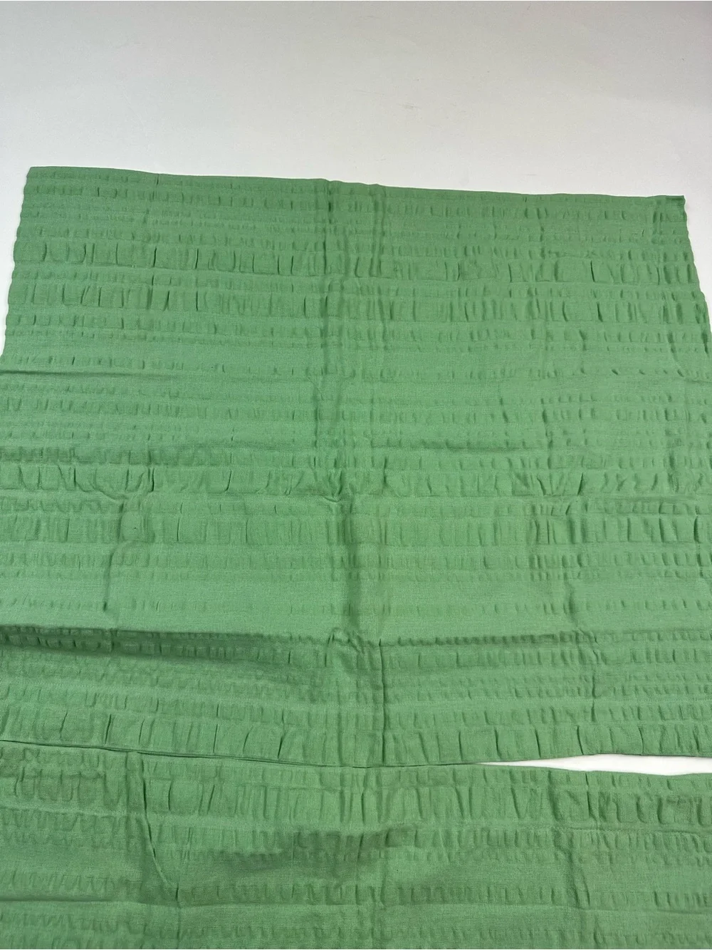 The Vermont Country Store Green Textured Cotton Pillow Shams Standard Size
